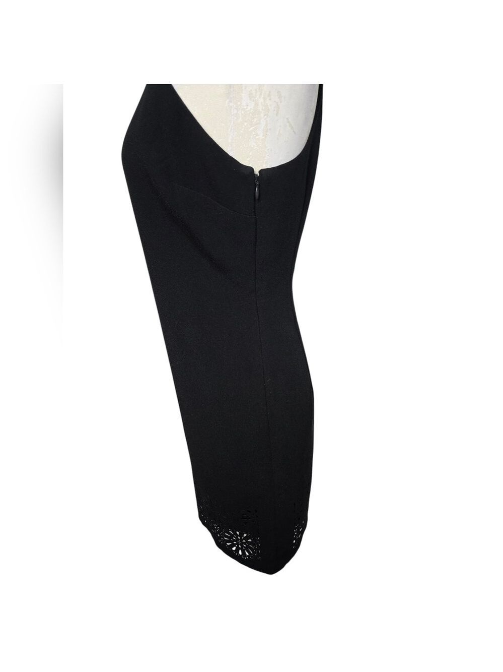 Banana Republic Black Laser Cut Sleeveless Dress 4 - Picture 5 of 8